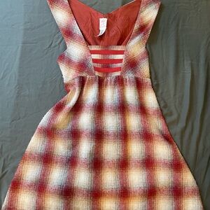 Plaid Sleeveless Dress